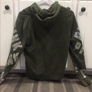 Green Zip-Up Sweater